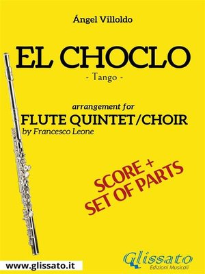 cover image of El Choclo--Flute quintet/choir score & parts